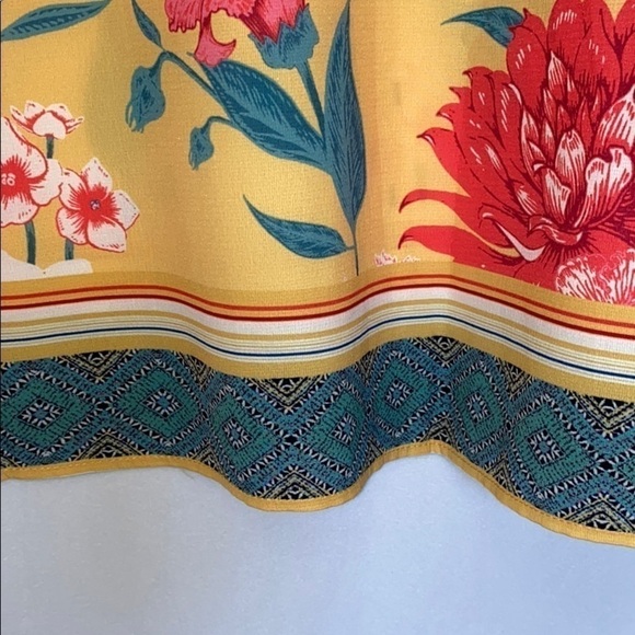 UMGEE Dress Size Small Oversized Floral Dress With Balloon Sleeves MIDI … - Picture 9 of 14